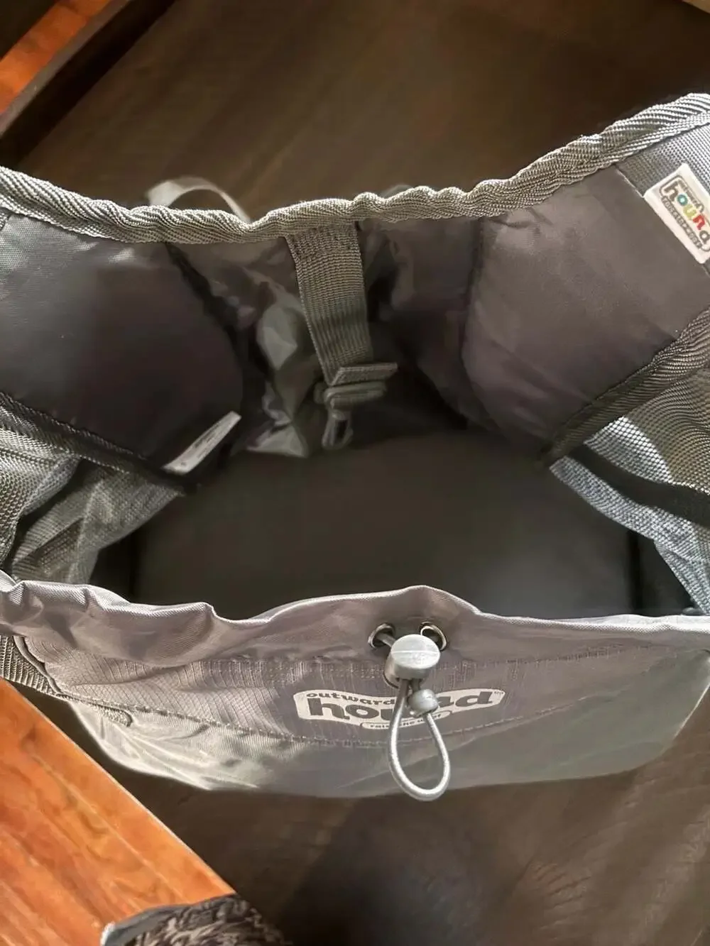 Outward Hound Raise The Woof Small Dog Front Carrier Backpack Gray